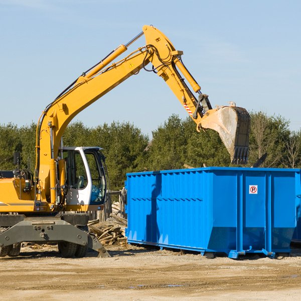 are there any restrictions on where a residential dumpster can be placed in South Dos Palos CA